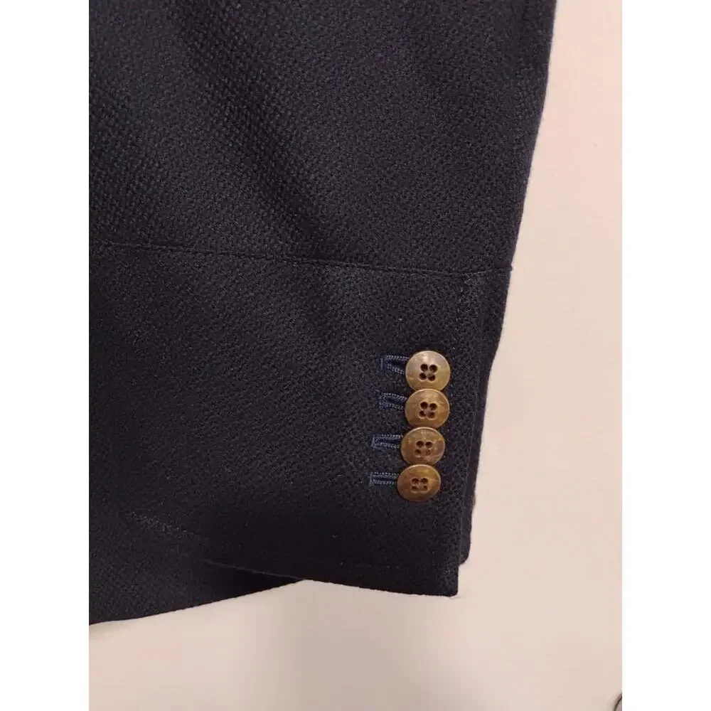 Kroon Ritchie Navy blue Hybrid Sport Coat Blue Blazer Wool Cashmere 46R $425 - Picture 11 of 16